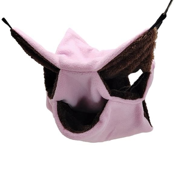 Greeniant Jaula pequeña para mascotas, hamaca colgante segura, exquisita artesanía, hamaca para hámster colgante, jaula para hámster, cama Hábitats y jaulas para animales pequeños rosa