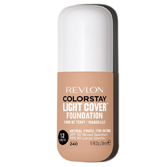 Revlon Colorstay Light Cover Foundation, Natural Finish, SPF 30, #240 Medium Beige