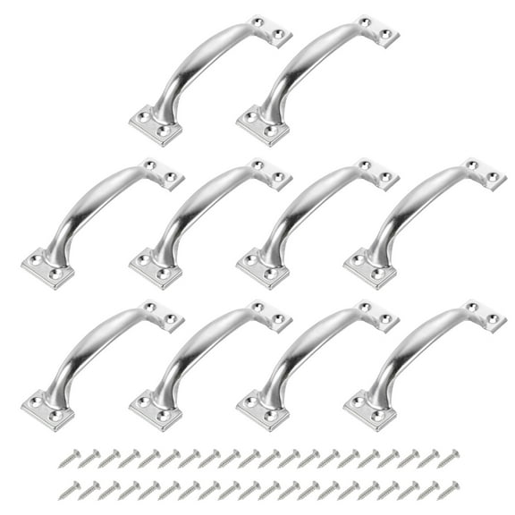 Gate Handle Pulls, 10pack 5 inch/119mm Long Door Pull Handles with Screws for Cabinet Drawer Hardware Pulls