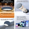 thumbnail image 4 of Ultra-Quiet Sleep Pillow Speaker, Bluetooth 5.4 White Noise Machine, Bone Conduction, 10Hrs Play & Auto-Off Timer, for Side Sleepers, Adults & Couples, 4 of 9