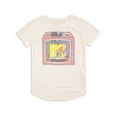 thumbnail image 2 of MTV What'S On Tv Women's Graphic T-Shirt Rolled Sleeve Tee, 2 of 6