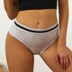 thumbnail image 5 of Gibobby Pantaletas mujer Bragas sexis elásticas sin costuras sexis a la moda para mujer, bragas deportivas de cintura media para gimnasio(Gris,G), 5 of 5