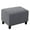 Gray, variant on AUQ Ottoman Cover Made of Stretch Fabric for a Snug,Secure Fit Footstool Furniture Protector Cover Gray