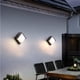 thumbnail image 5 of Lámpara de pared LED de aluminio negro - IP65 impermeable tanto para exteriores como para interiores - 6W iluminación atenuable ascendente y descendente - 6,3x6,3x3,94 pulgadas, 5 of 7