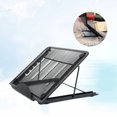 thumbnail image 2 of EeaseCA Support Ergonomique en Fer pour Tablette Support Pliable pour Ordinateur Portable Tablette (Noir), 2 of 7