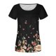 thumbnail image 3 of Blusa de manga corta con cuello redondo, informal, cómoda, a la moda para mujer OAVQHLG3B Store  lin121212, 3 of 3