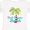 thumbnail image 4 of Inktastic Fort Myers Beach Florida Christmas Vacation Girls Long Sleeve Baby Bodysuit, 4 of 5