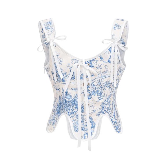 Jamicy Women's Shapewear Clearance Traditional Shapewear Corset Waist Trainer Vests Bustiers Push Up Bustiers Waist Vests Traditional Pattern