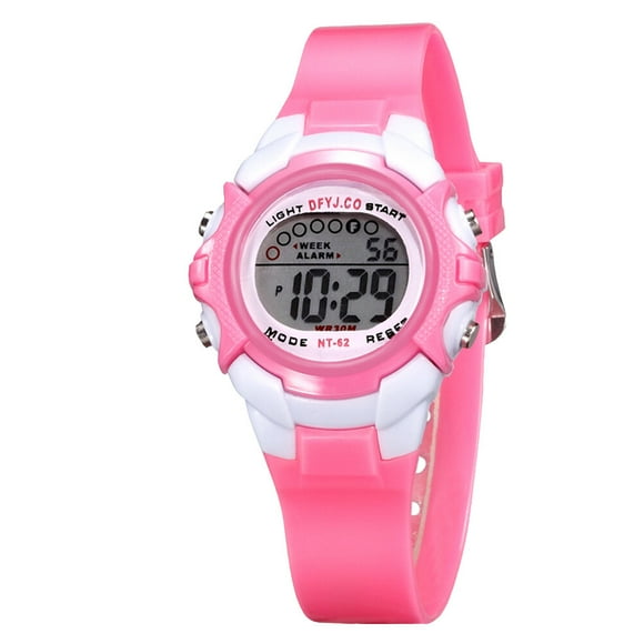 CIMAXIC Birthday Waterproof Luminous Watch Creative Children Electronic Watch Fashion Kids Watch Birthday Gift for Students Toddlers (Pink),6.89"X1.18"X0.39"