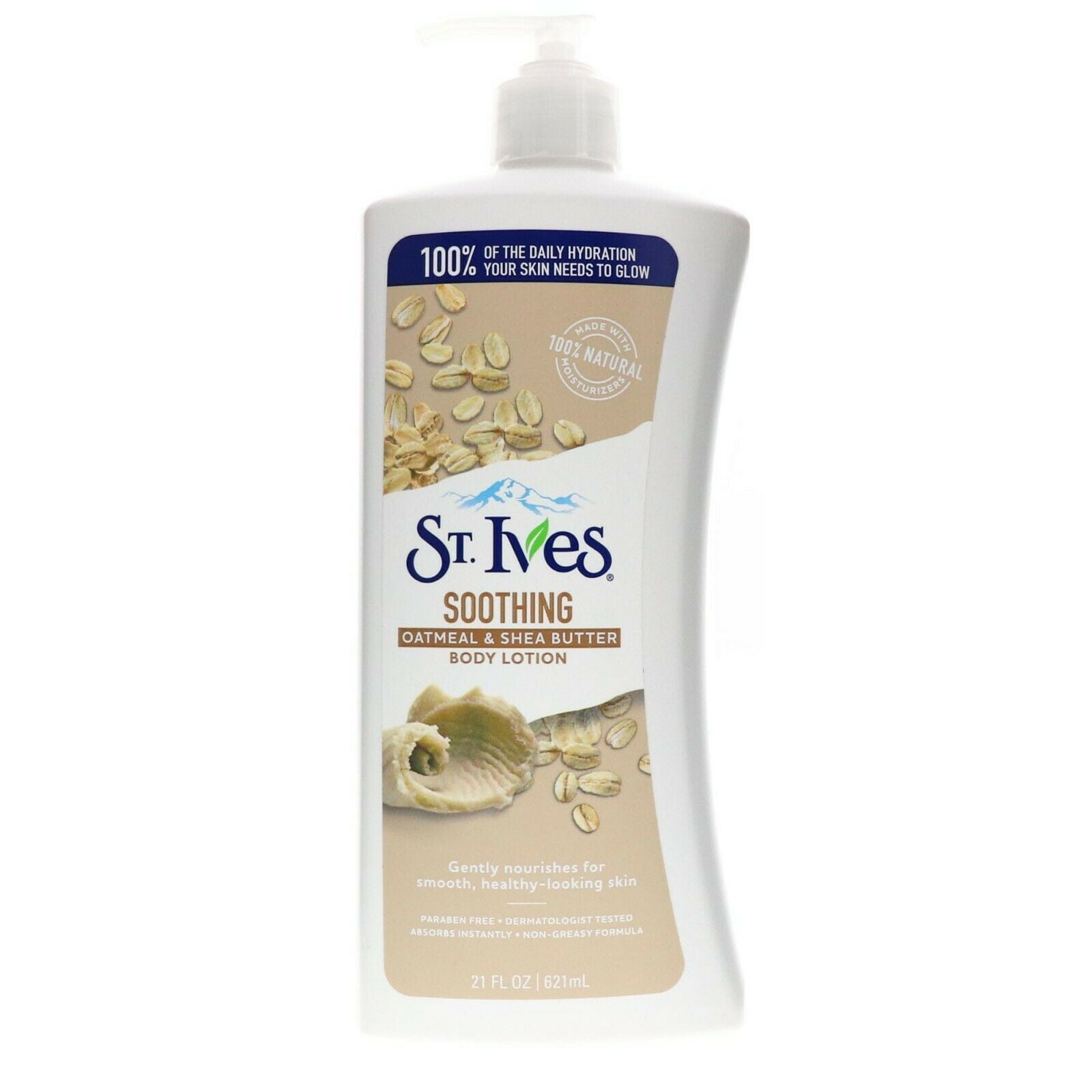 St. Ives Soothing Oatmeal & Shea Butter Body Lotion 21 oz (Pack of 4)