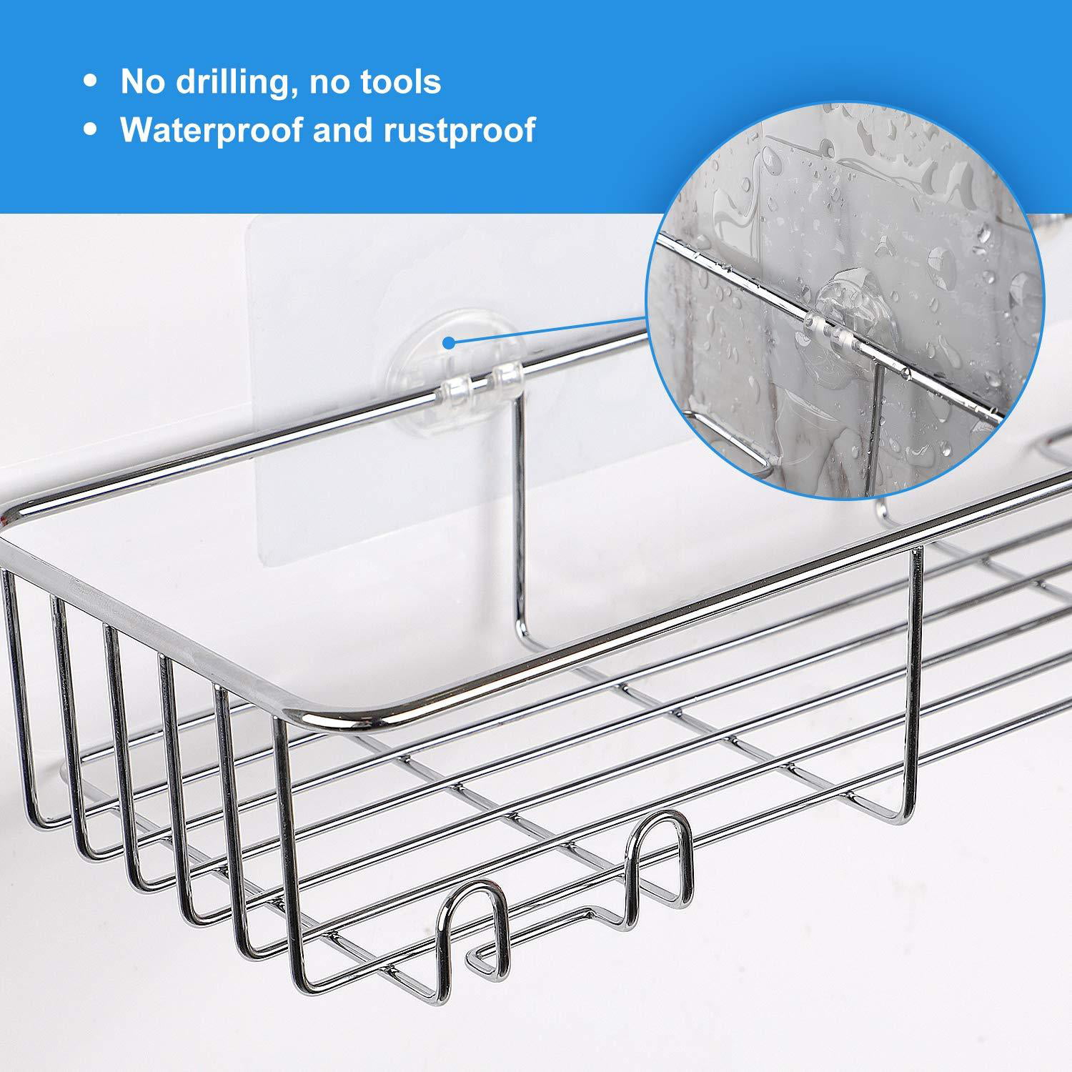 SMARTAKE 2-Pack Shower Caddy, Rustproof Bathroom Shelf Organizer with –  SMARTAKE OFFICIAL