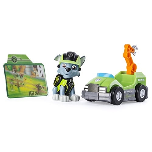 Paw Patrol Mission Paw - Kart de Reparación de Rocky - Figura y Vehículo