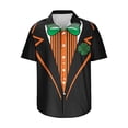 thumbnail image 4 of Chemises pour Hommes Jour de la Saint-Patrick, Chemise Boutonnée Homme Manches Courtes, Chemise Imprimée Saint-Patrick Col Rabattu Chemises Manches Courtes Hauts Chemise à Col, 4 of 5