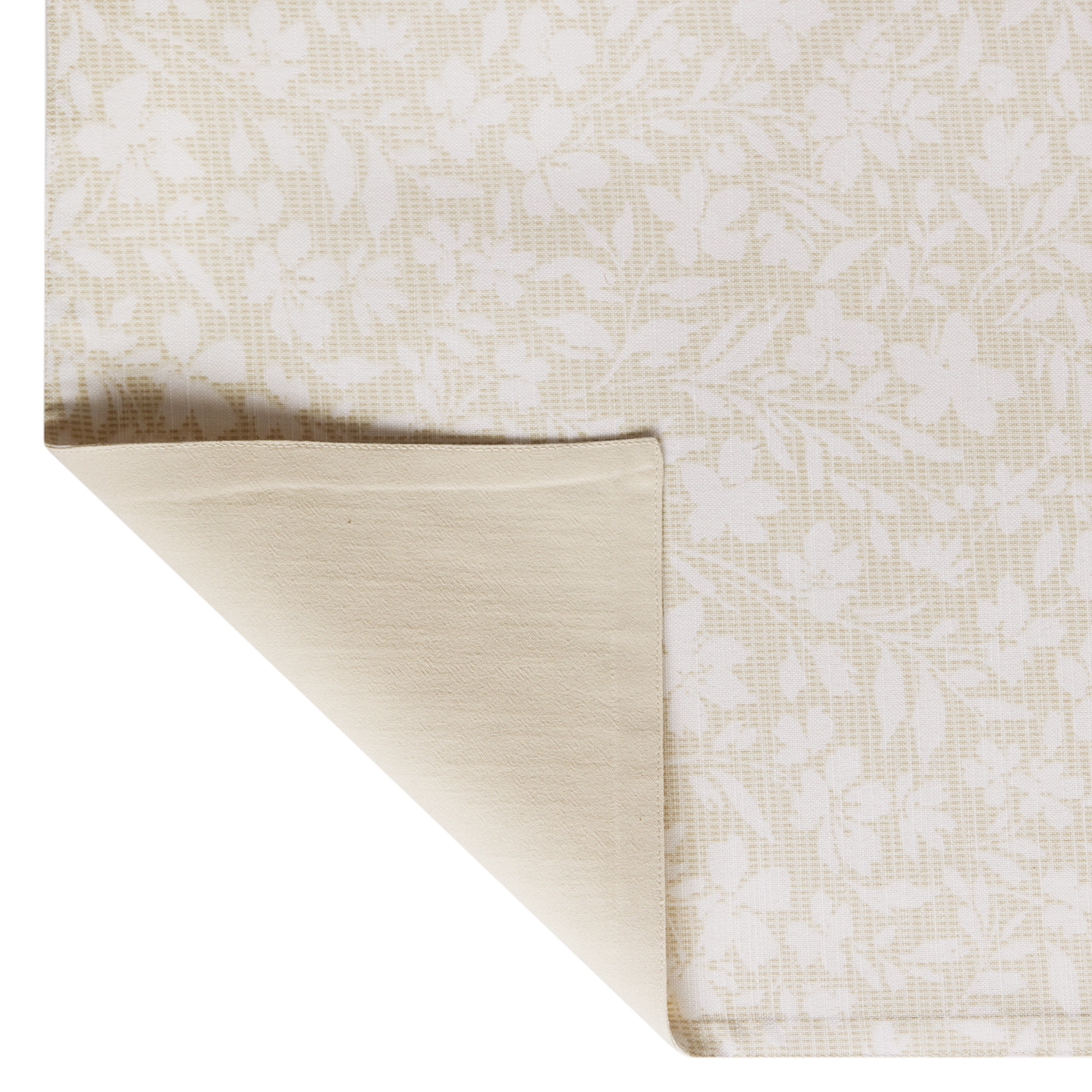 Mainstays Floral Cross Stitch Cotton & Polyester Table Runner - Beige - 14" x 72", 1 Piece