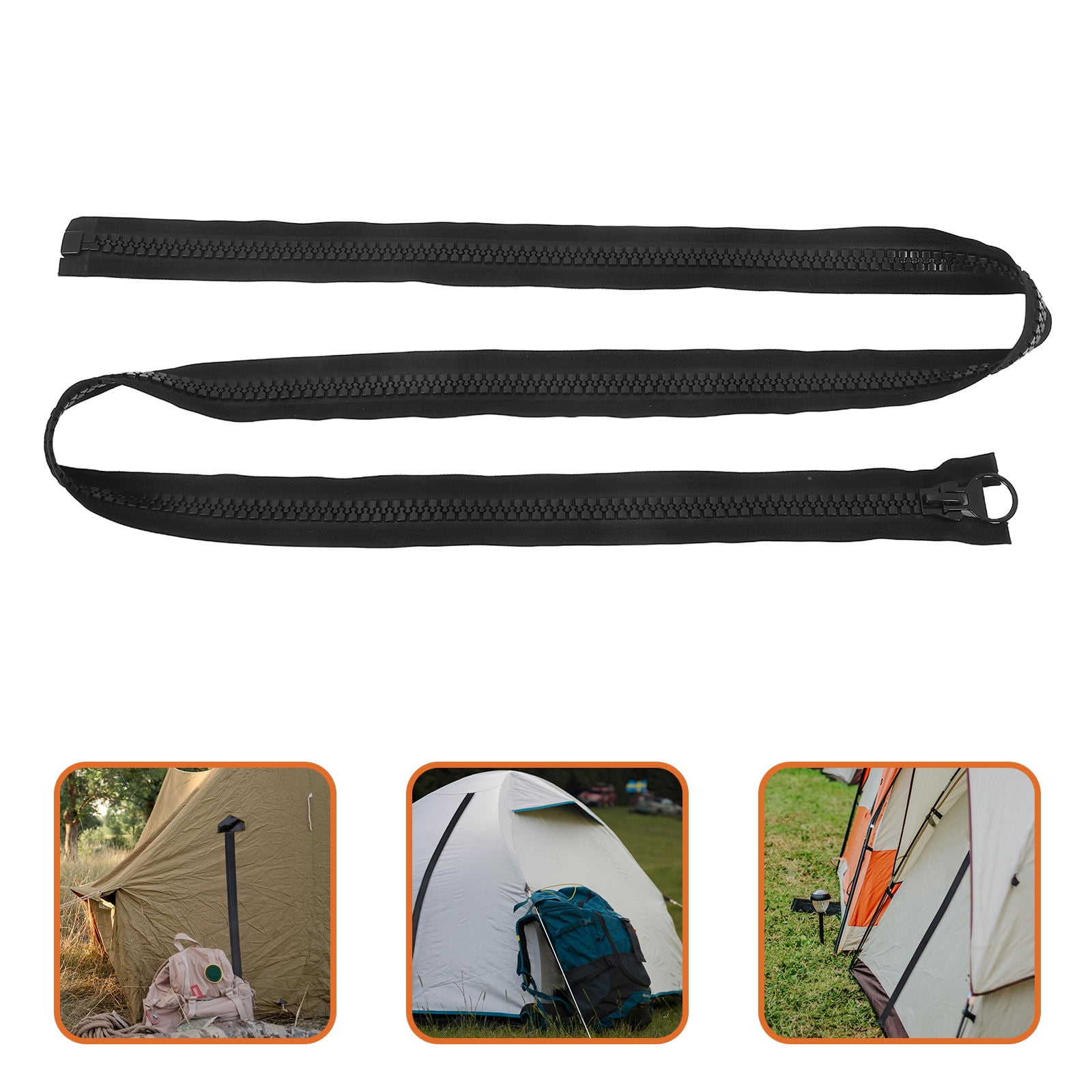 LIFKOME Heavy Duty Black Plastic Zipper Repair Kit for Tents Coats Canvas and Outdoor Gear Sewing Fix