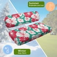 thumbnail image 5 of HUIACONG Floral and Leaf Design Golf Cart Seat Covers 2 Piece Breathable for Club Car Club Car Precedent Cart, Easy Installation Dress UP Golf Cart Seat Cover Towel Blanket Universal Fit, 5 of 7