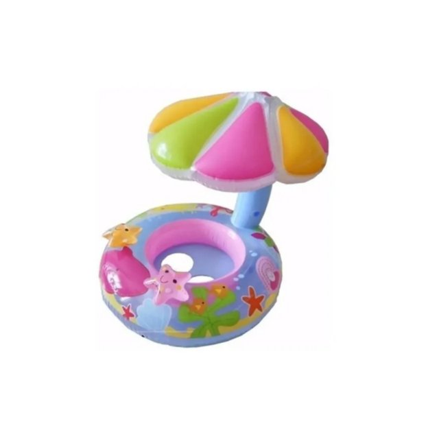 Baby Float inflable con paraguas para niñas de 30 kg como máximo