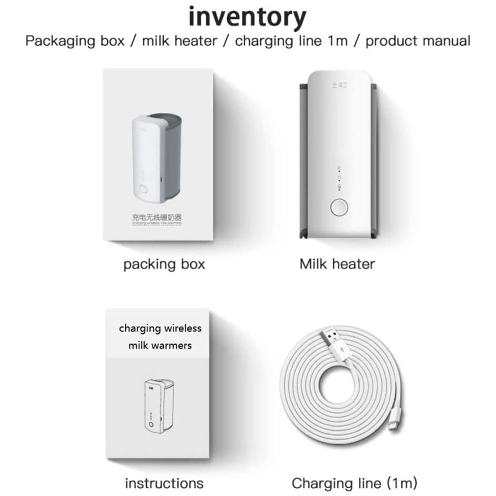 Gnmfd Portable Wireless Baby Bottle Warmer USB Rechargeable Milk Heating Bag, Constant Temperature Insulated Sleeve For Travel, Nursing Mothers Bottle Warmer For Home Car