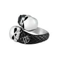 thumbnail image 2 of Harley-Davidson Men's Double Willie G Skull B&S Stainless Steel Metal Ring (13), Harley Davidson, 2 of 3
