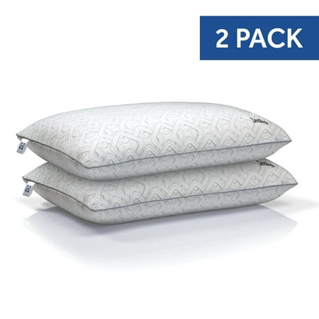 Sealy Medium Support Memory Foam Bed Pillow, Standard, 2 Pack