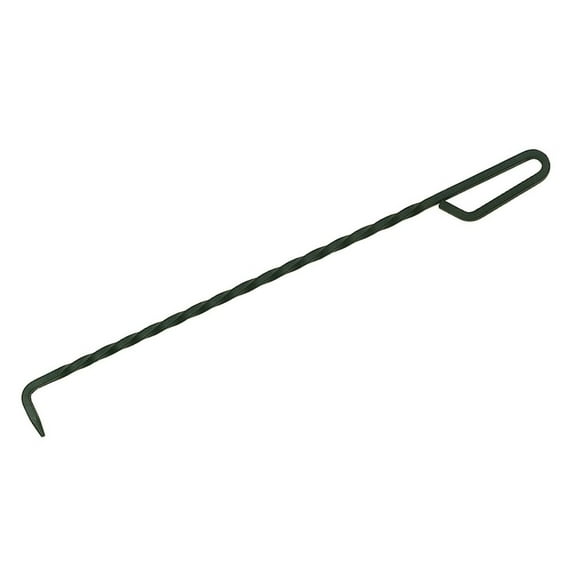 Steel Fire Poker with Loop Handle - Twisted Shaft