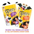 thumbnail image 2 of Purina Beggin’ Dog Treats, Haunted Tricks & Treats, Original with Bacon, Bacon & Cheese Halloween Chews, 12 oz Pouch (2 Pack), 2 of 9