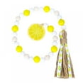 thumbnail image 5 of Farmhouse Lemon Wood Bead Garland with TasselsRustic Lemonade Bead Garland with Lemonade Sign Summer Lemonade Slice Tiered Tray Decor Prayer Boho Bead for Holiday Home Decor, 5 of 9