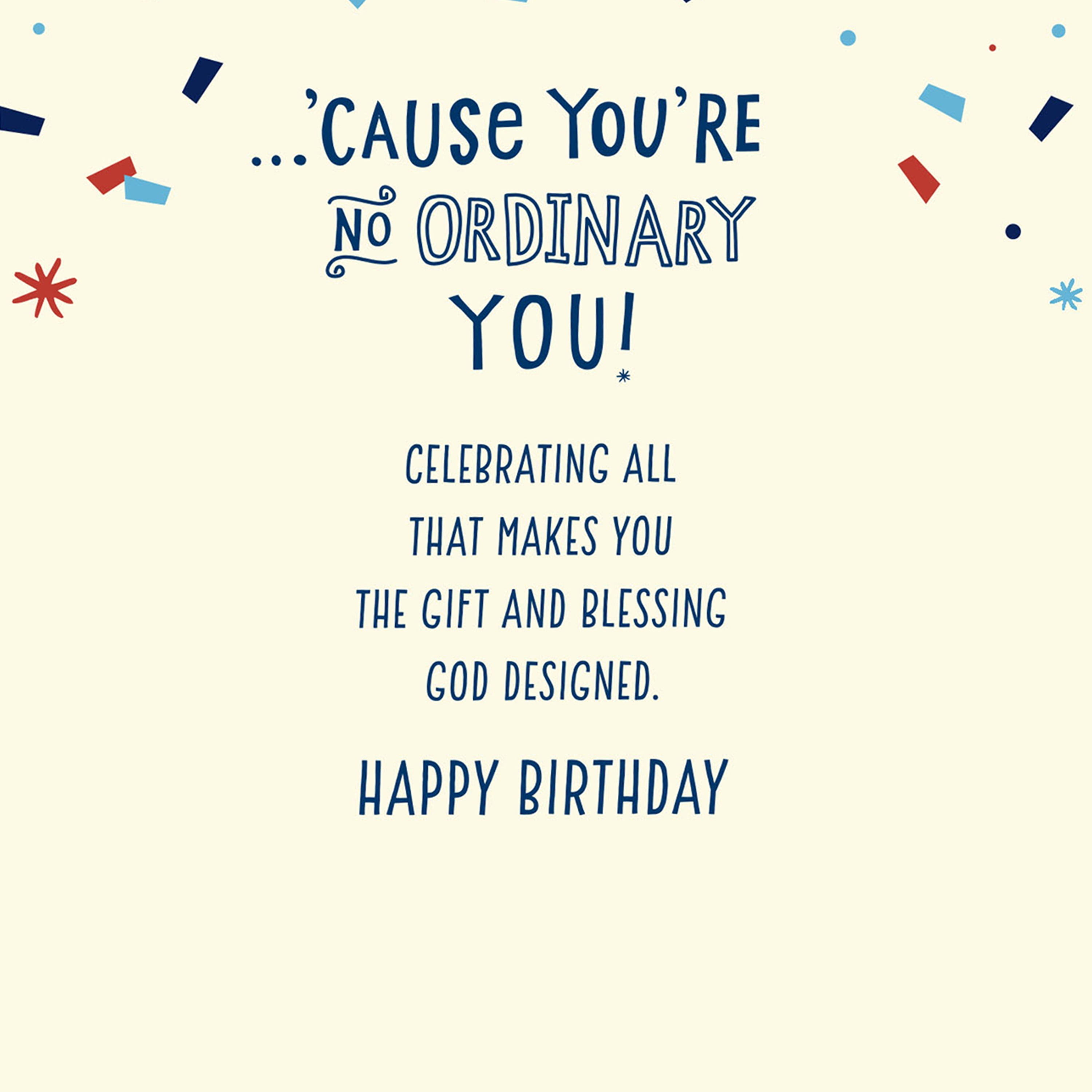 Dayspring Birthday Greeting Card (Dog in Party Hat)