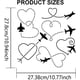 thumbnail image 2 of Plantilla de avión con diseño de pista de amor (6 estilos, 11,8 × 11,8 pulgadas) con pincel. Plantilla para dibujar la trayectoria de vuelo de una aeronave., 2 of 9