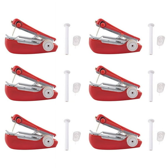 6 x Hand sewing machine-Red