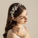 thumbnail image 1 of Tocado de Novia con Diamantes de Imitaci&oacute;n, Diadema de Novia con Flores para Boda, Accesorios para el Cabello para Mujer, 1 of 6
