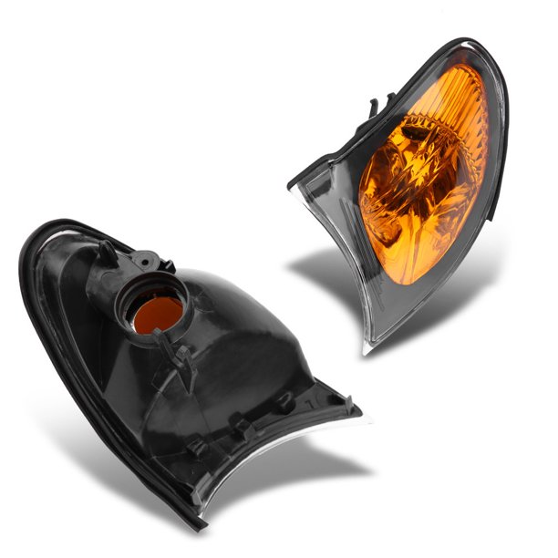 LYUMO Pair of Corner Light Lens Turn Signal Light Cover Yellow Lens for