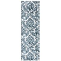 SAFAVIEH Isabella Trenton Floral Runner Rug, Navy/Ivory, 2'2" x 7'