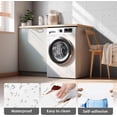 thumbnail image 6 of 12pcs Marble Backsplash Tiles, Duslogis 11.8"x11.8" Self-Adhesive Shower Waterproof Wall Panels, PET Wall Panels Shower Tiles for Home Bathroom, Living Room (White), 6 of 7