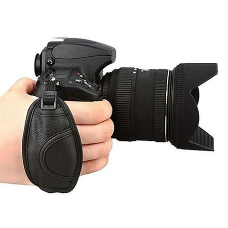 Image of Farfi Durable Adjustable Camera Faux Leather Grip Hand Strap Wrist Band for SLR/DSLR