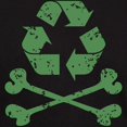 thumbnail image 3 of CafePress - Recycling Pirate Dark T Shirt - Men's Classic Graphic Cotton T-Shirt, 3 of 4