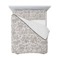 thumbnail image 7 of Farmhouse Flower King Size Down Alternative Comforter, Lightweight Comforter Quilt Bedding Set with Pillow Shams Botanical Vintage Grey Leaf Plant All Seasons Bed Comforter Duvet Insert 96"x106", 7 of 7
