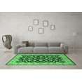 thumbnail image 3 of Ahgly Company Indoor Square Oriental Emerald Green Traditional Area Rugs, 6' Square, 3 of 4