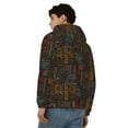 thumbnail image 4 of Goofa Polynesian Turtles Pattern Mens Full-zip Hoodie, Zip-up Pullover Hooded Sweatshirt, Kangaroo Pocket Hoodie Ideal for Daily Wear, Travel, and Home-Small, 4 of 5