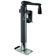 BULLDOG 74414 Round Trailer Jack, Side Mount, 2,000 lbs. Lift Capacity, Topwind, Bolt-On, 10 Inch Travel