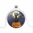 thumbnail image 1 of DPTALR Halloween Retro Cabochon Glass Pendant Chain Necklace, 1 of 1
