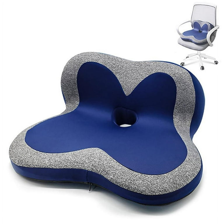 Sleepavo Memory Foam Seat Cushion for Sciatica, Coccyx, Back