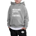thumbnail image 4 of LUOGENLI Boys Shorts 4T-5T Kids Hoodie Sweatshirt and Sweatpants Cartoon Football Prints Pullover Hoodie Set Tracksuit 2 Piece Outfits Boys Shorts 4T with Pockets Boys Shorts Size 8 3-4 Years, 4 of 4