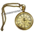 thumbnail image 2 of Vintage Brass Victoria London 1875 Nautical Pocket Chain Watch Gifting Item, 2 of 4