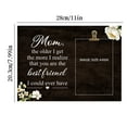 thumbnail image 3 of Btomtd Mother Gift Wood Picture Frame, Mom Gift From Daughter Son, Mom Gifts for Birthday Christmas Mother's Day, Thank You Mom Gifts Picture Frames, 4 x 6 Inch Photo, 3 of 7
