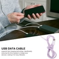 thumbnail image 5 of WEUVEB Fast Charging USB C to C Cable in Purple with Sturdy Braided Material, 5 of 9