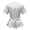 White Top, variant on YUGYXL Plus Size T Shirts for Women Loose Fit Short Sleeve Shirt Summer Going Out Casual Crop Tops Cinched Waist Tshirts Black Top L