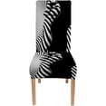 thumbnail image 2 of Black White Chair Slipcovers for Dining Room 4 Pack Woman Sexy Artistic Black and White Line Stretch Spandex Kitchen Chair Slipcovers Removable Washable Geometric Parsons Chair Cover, 2 of 5