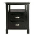 thumbnail image 3 of Winsome Timber Nightstand with Door, Black Finish, 3 of 9