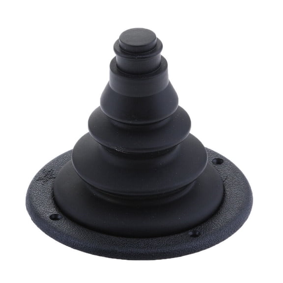 ISURE Marine Grade Black Plastic Pointed Cable Protection Sleeve 4.72*4.13in for Boat Yacht Hardware Fitting